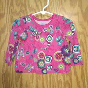 Place Floral Long-Sleeved T-Shirt, Size 18 Months